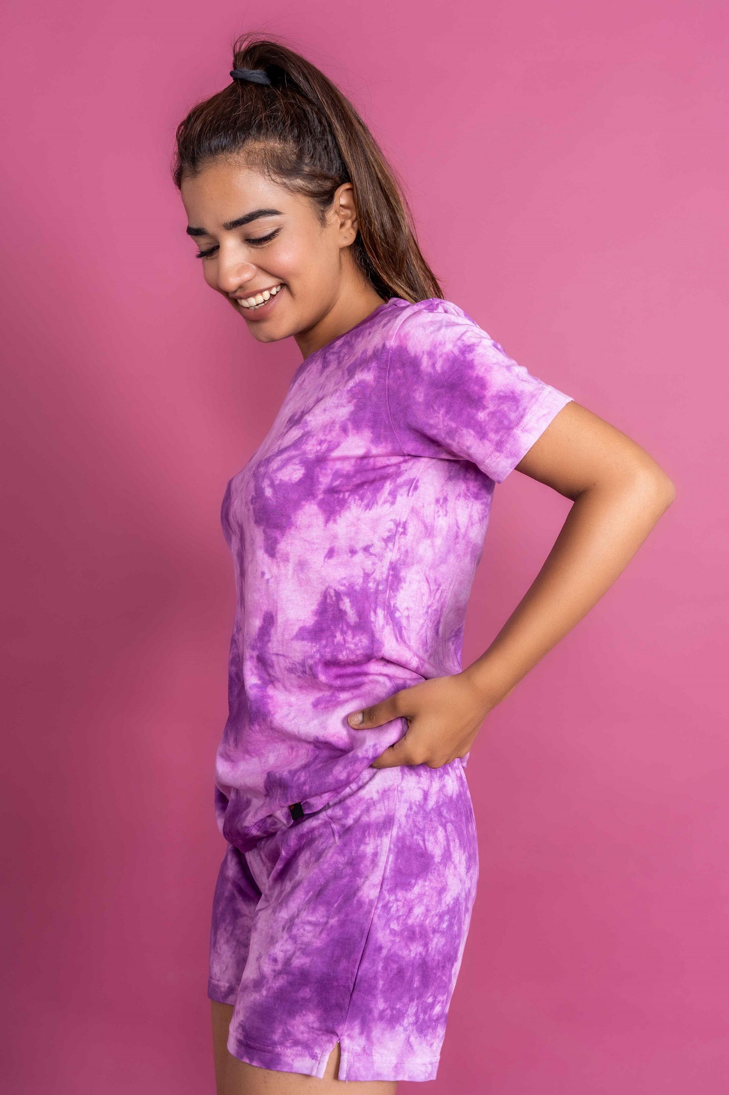 CY Tie & Dye Co-Ord Set Purple