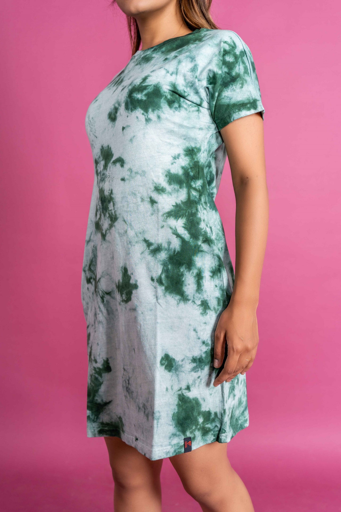 CY Tie & Dye Dress Green