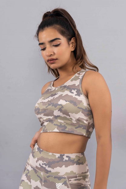 CY Activewear Sports Bra Camouflage