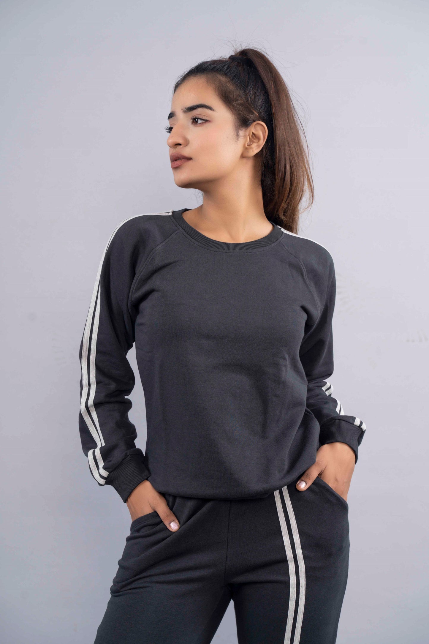 CY Sweatshirt Co-Ord Set Grey