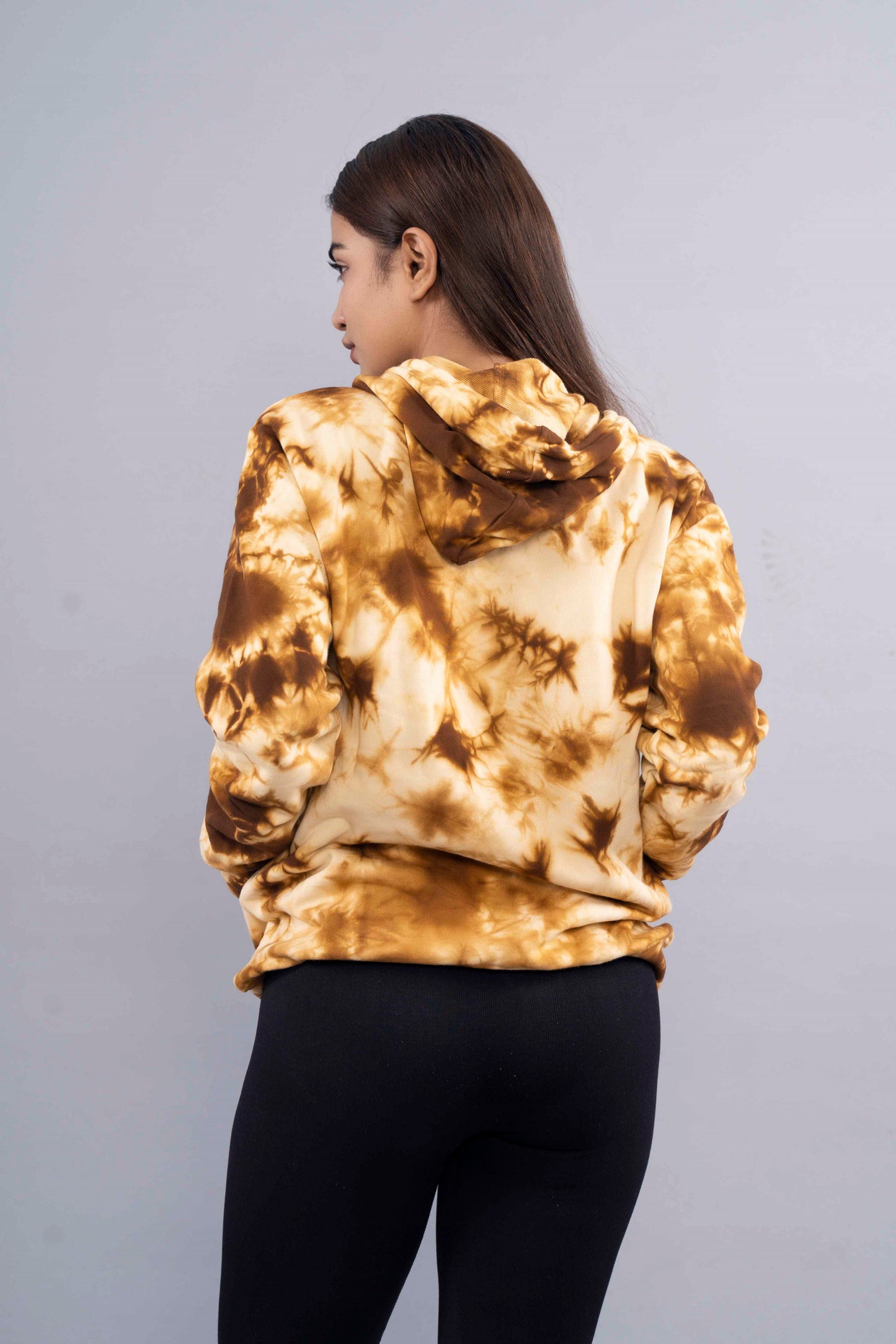 CY Tie & Dye Hoodie Brown