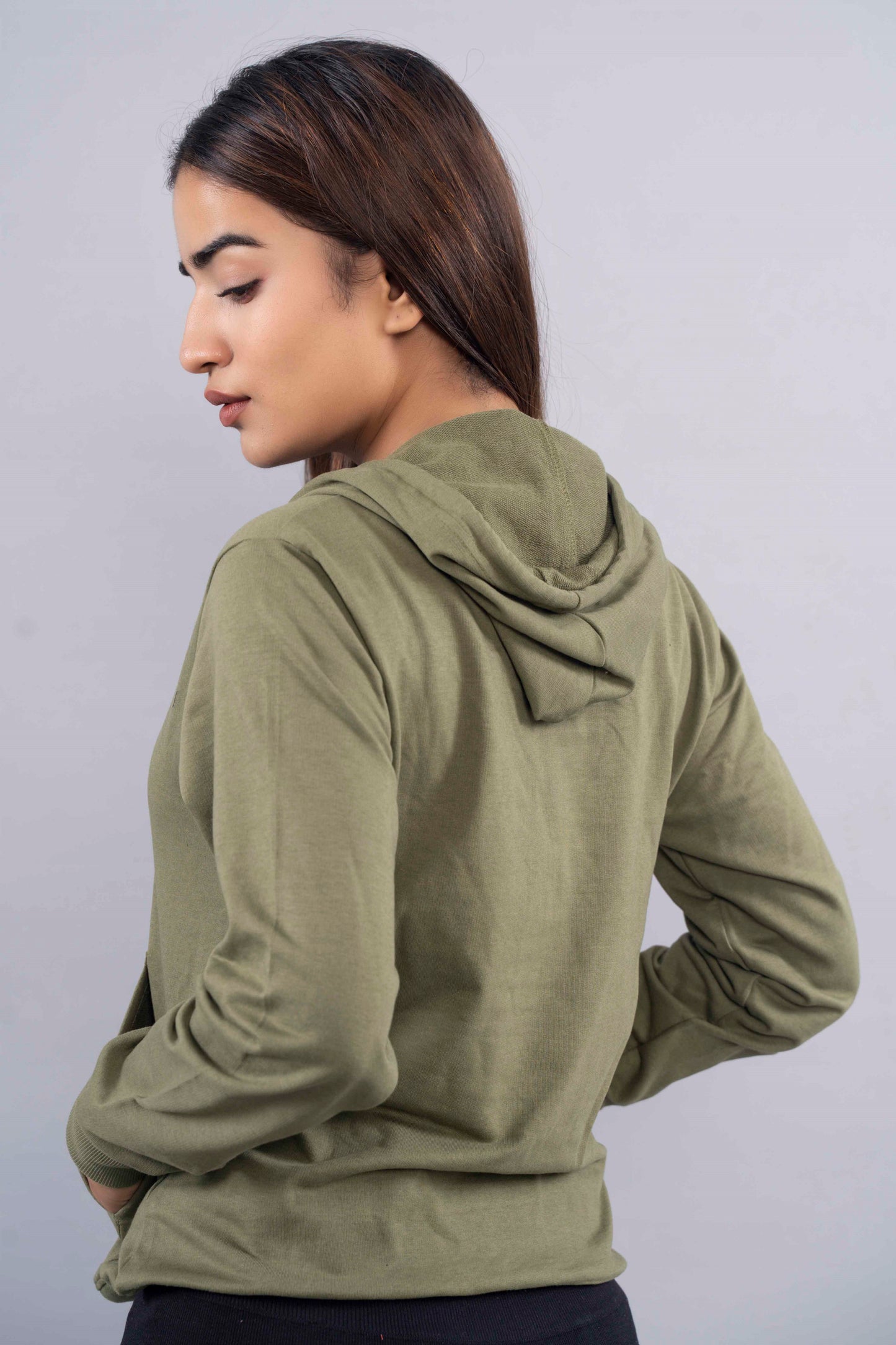 CY Basic Hoodie Olive Green