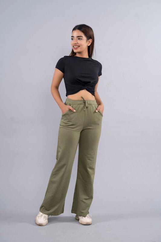 CY Flare Pants Olive Green