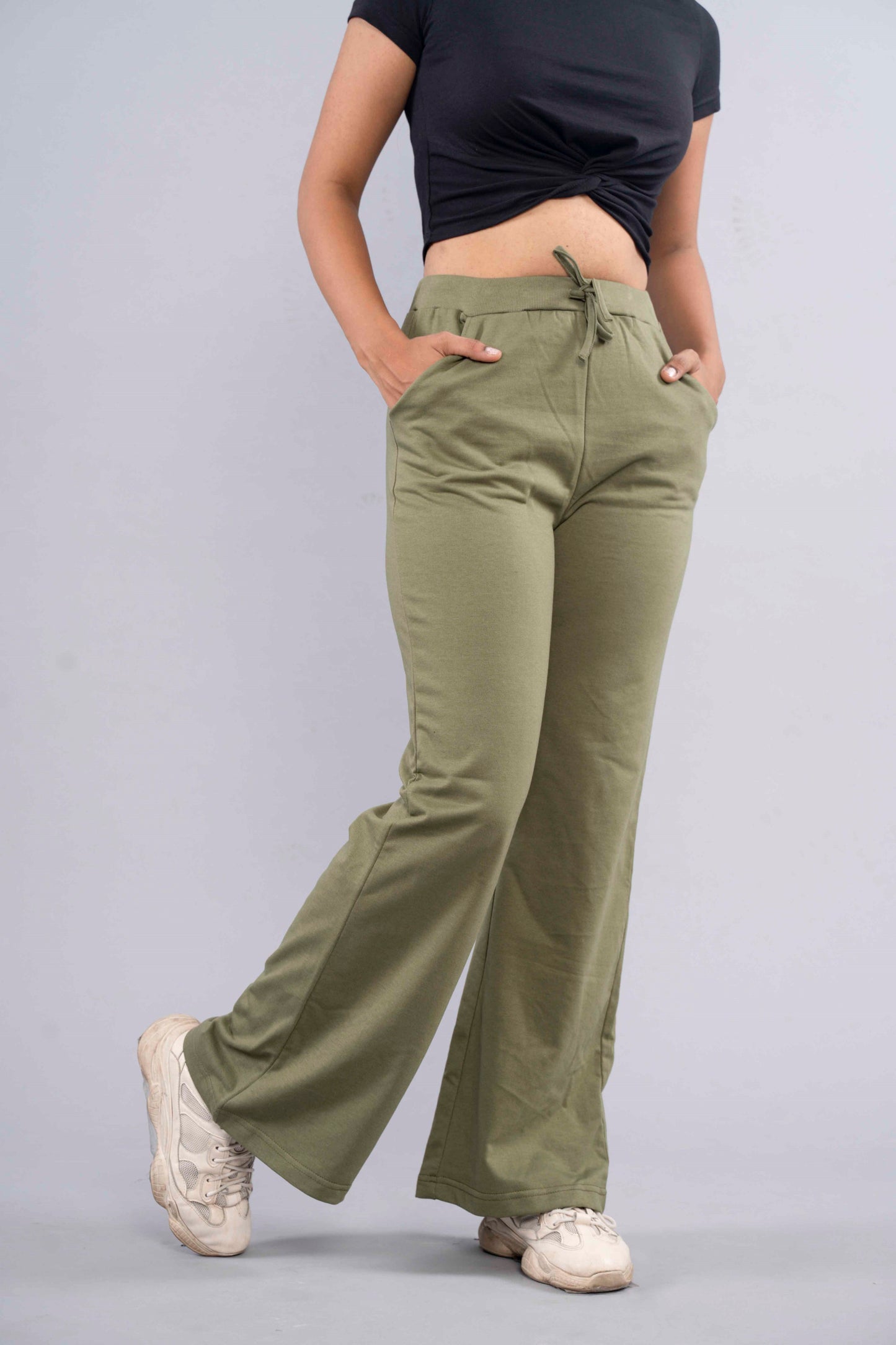 CY Flare Pants Olive Green