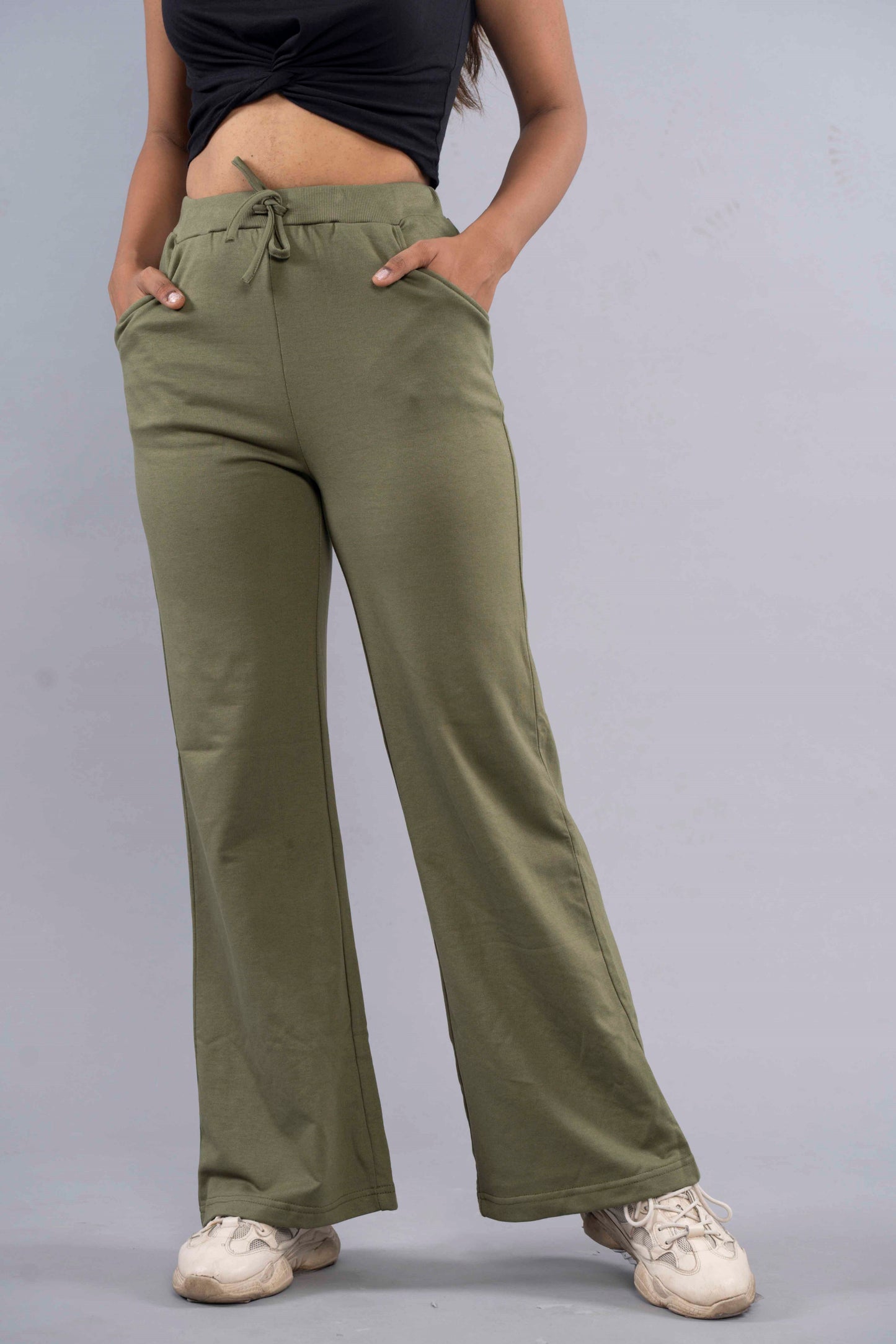 CY Flare Pants Olive Green